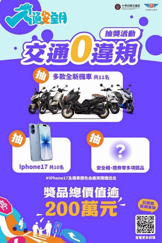 【機車常用族交通零違規，好禮等你抽！】圖片